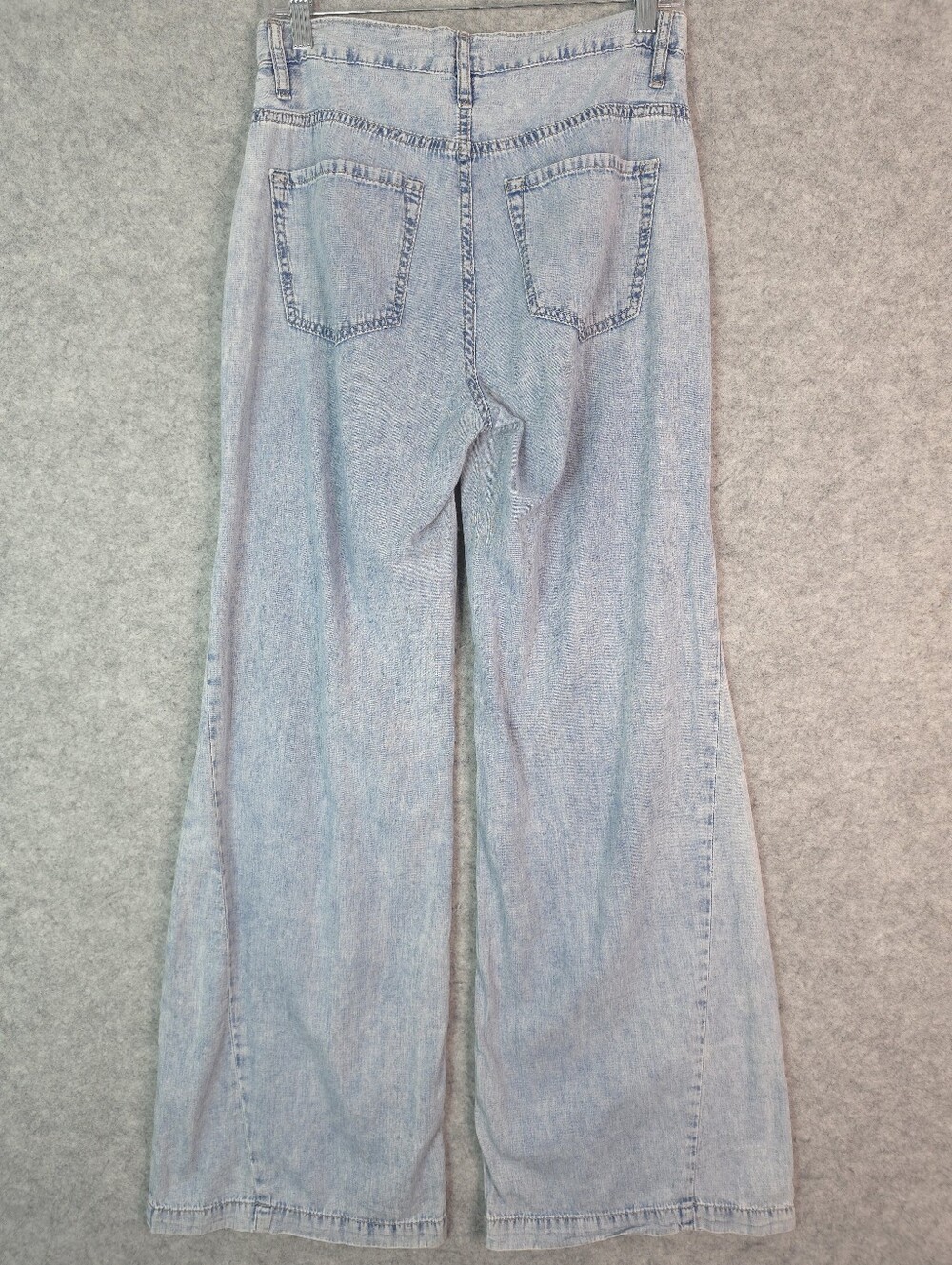 Frame Le Baggy Palazzo Denim Jeans In Aries - Picture 4 of 10